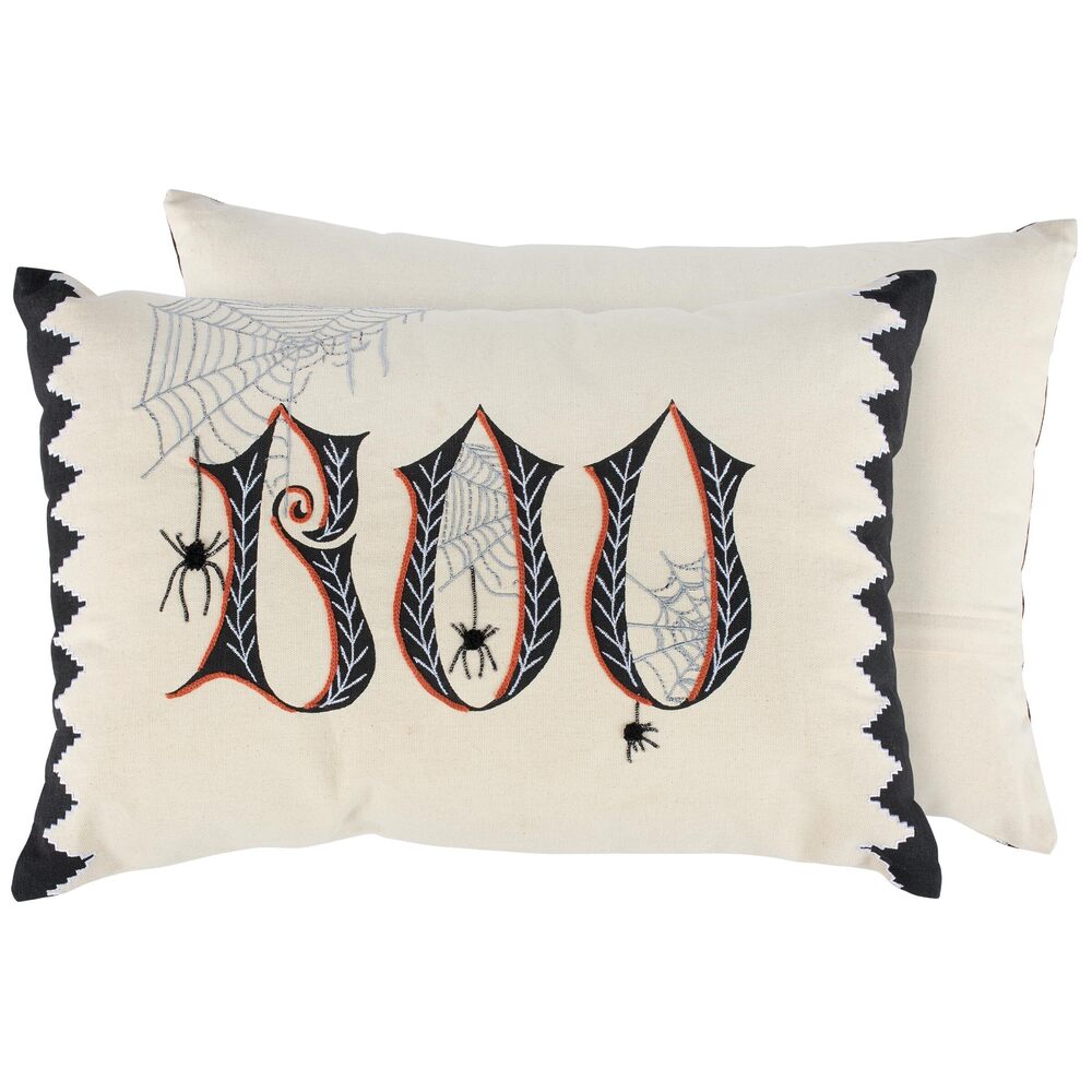 5789 Decorative Throw Pillow, Boo Spiders